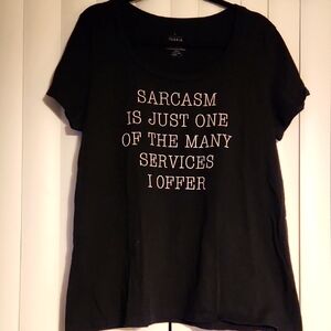 Torrid black Scoopneck T-shirt SIZE 2